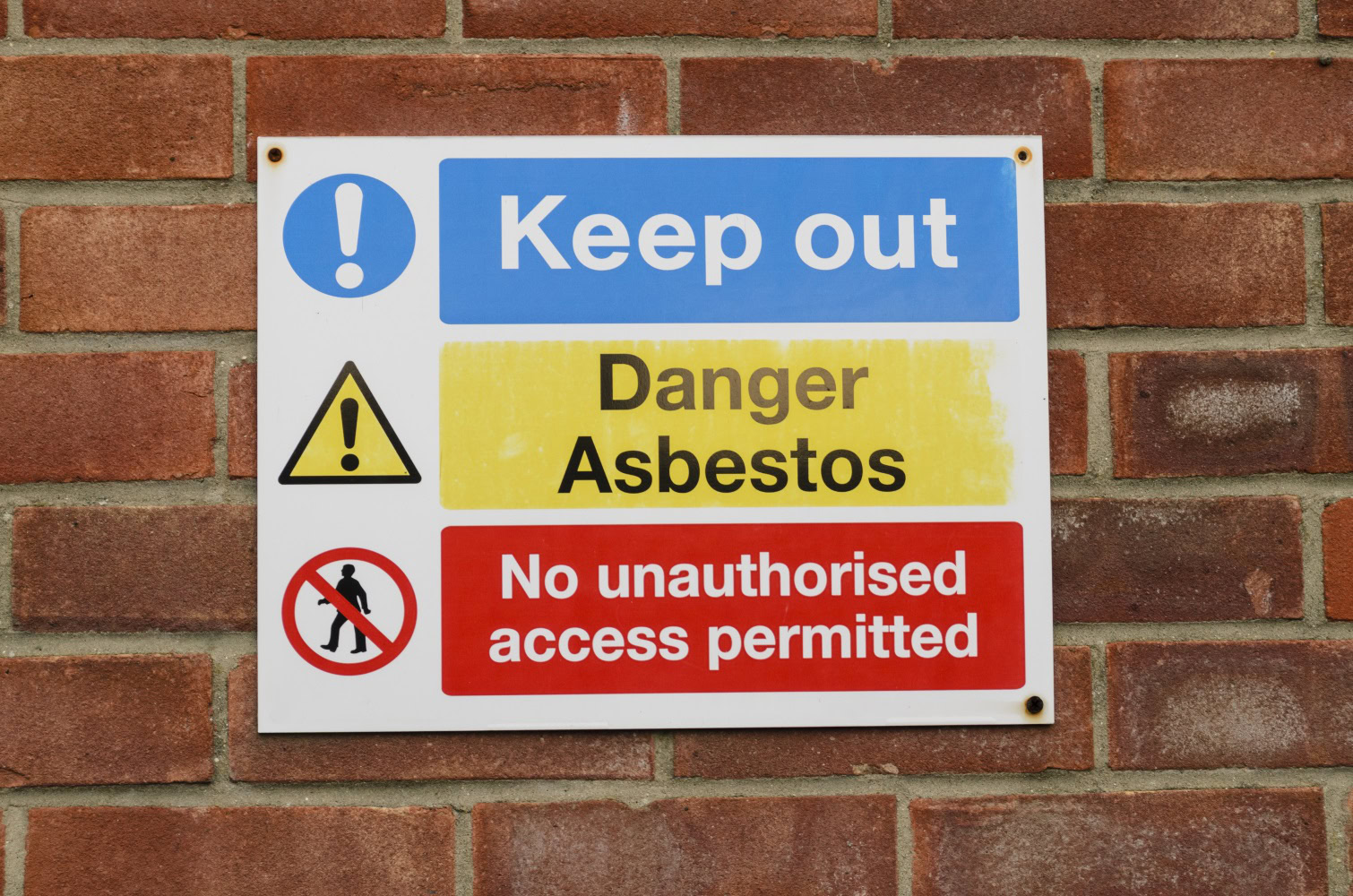 asbestos warning