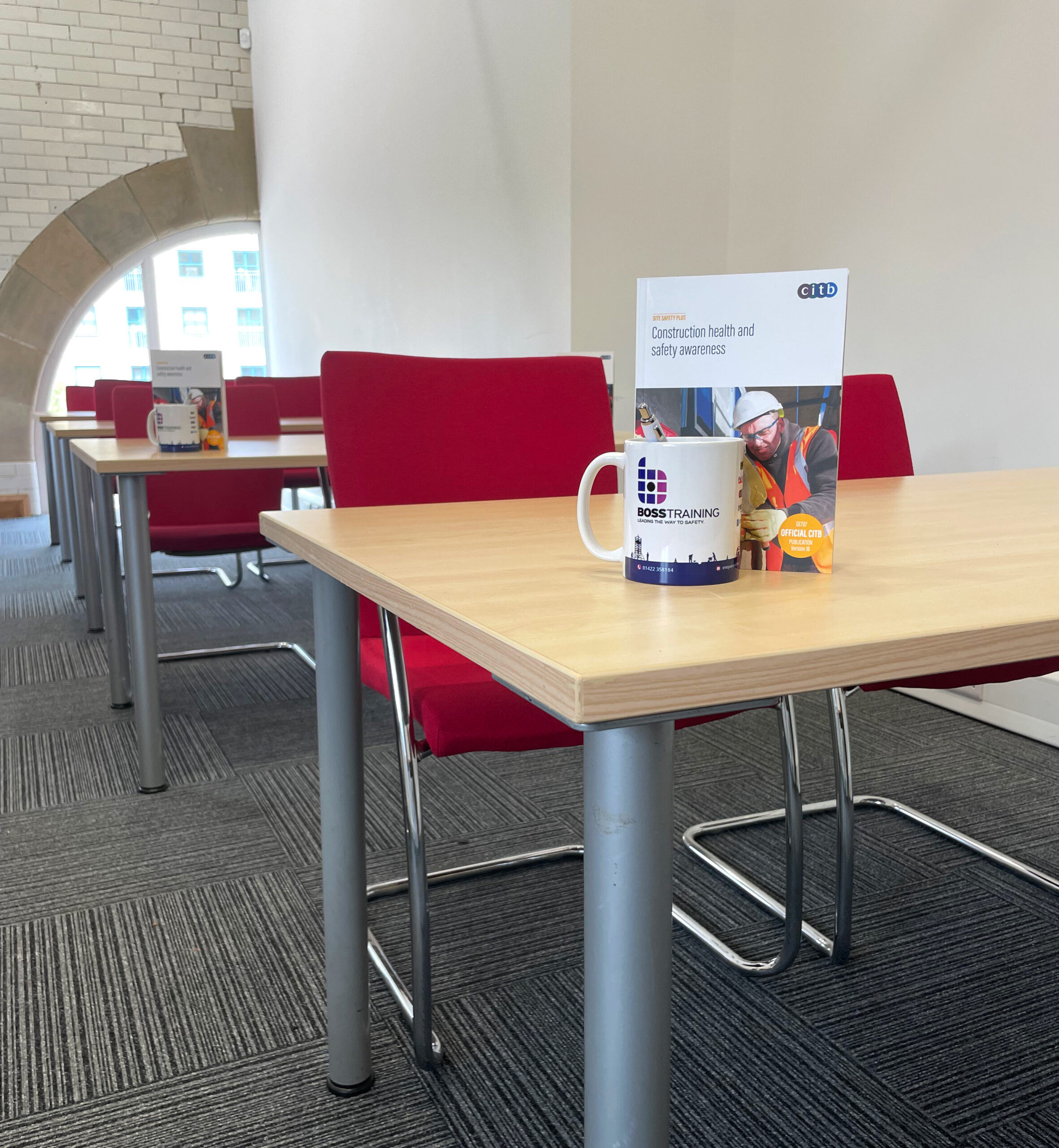 An image of a classroom where CITB SMSTS training takes place.