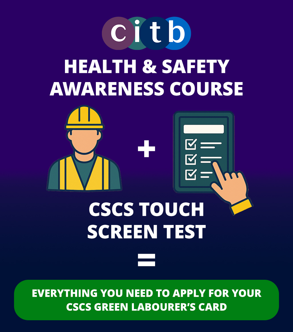 CITB Course and CSCS Touchscreen Test Infographic
